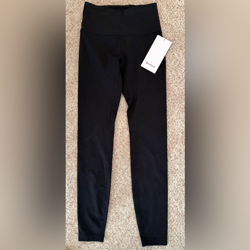 Lululemon Black Ribbed Leggings